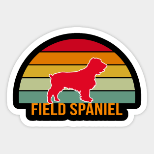 Field Spaniel Vintage Silhouette Sticker